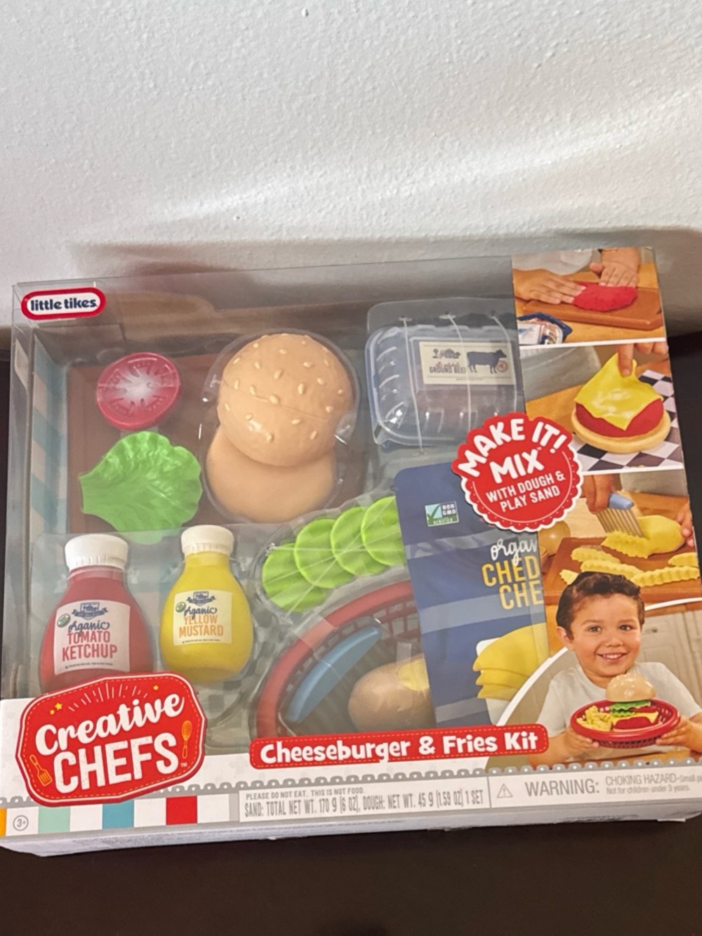 Little Tikes Creative Chefs Cheeseburger and Fries Kit 3+ Brand New
